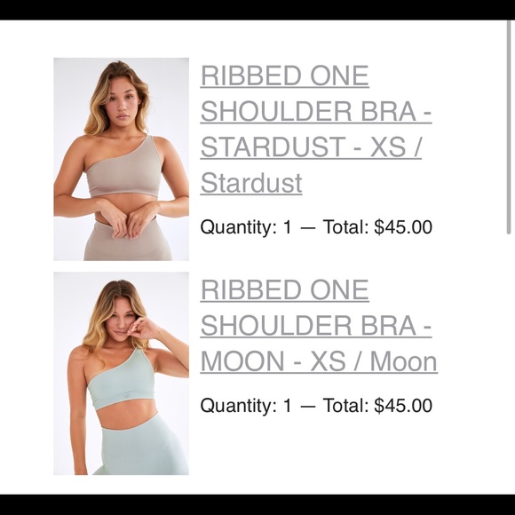 Set Active Other - SET active ribbed one shoulder sports bra